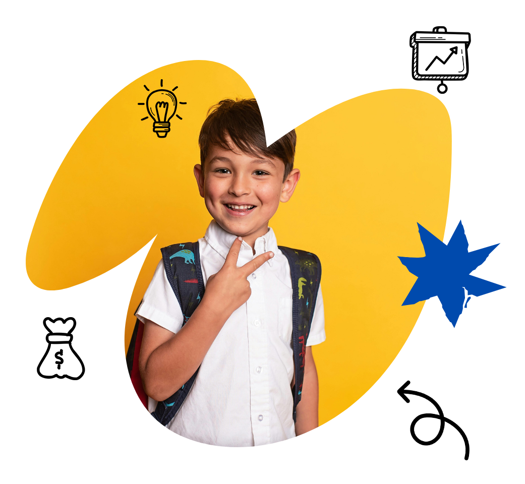 Hero Section's Image includes a picture of a student